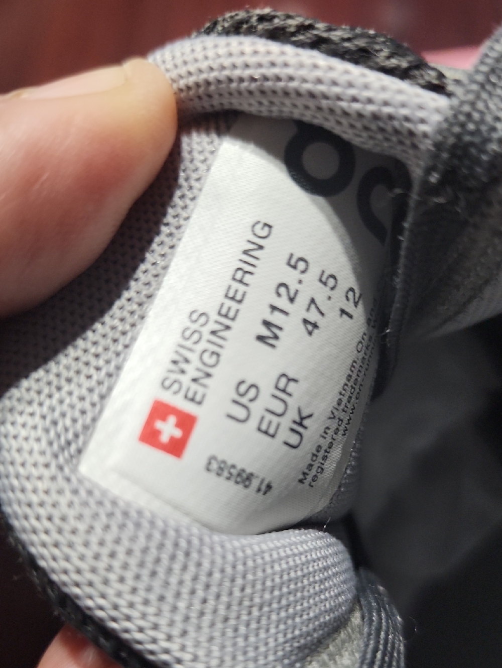 ON RUNNING Cloudswift Men/Adult shoe SZ 12.5 Athletics Rock/Slate - Picture 13 of 16